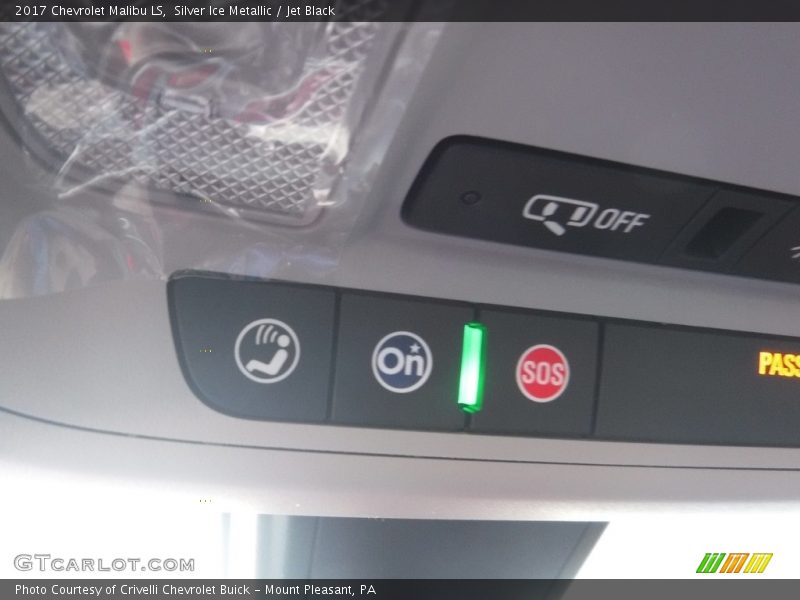 Silver Ice Metallic / Jet Black 2017 Chevrolet Malibu LS