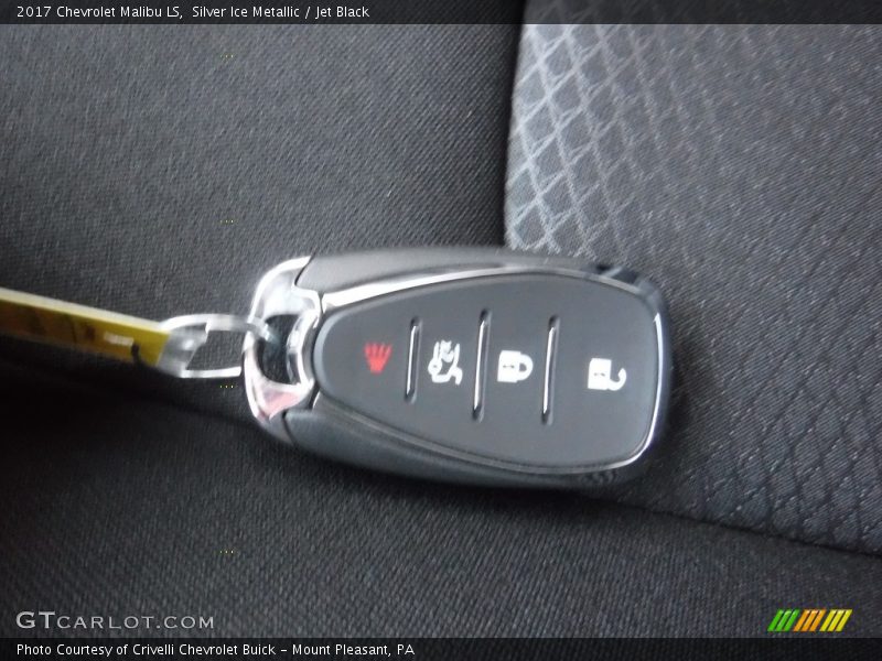 Silver Ice Metallic / Jet Black 2017 Chevrolet Malibu LS