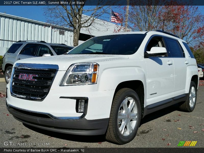 Summit White / Jet Black 2017 GMC Terrain SLE AWD