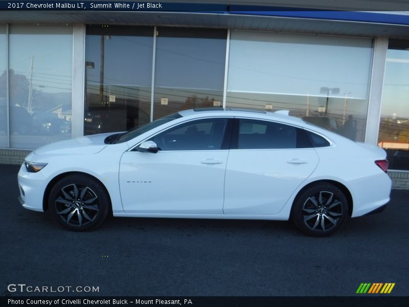 Summit White / Jet Black 2017 Chevrolet Malibu LT
