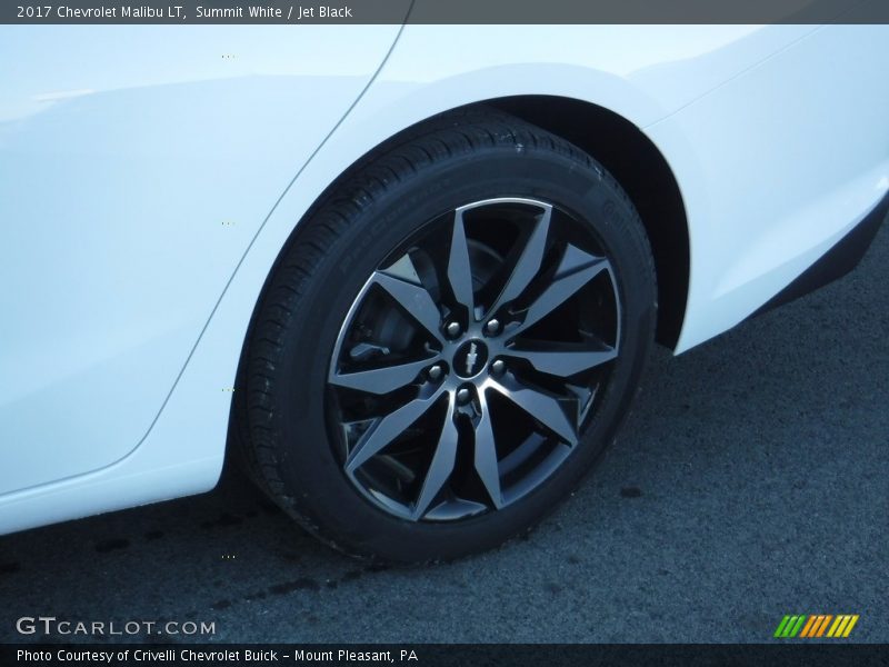 Summit White / Jet Black 2017 Chevrolet Malibu LT