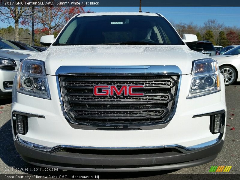Summit White / Jet Black 2017 GMC Terrain SLE AWD