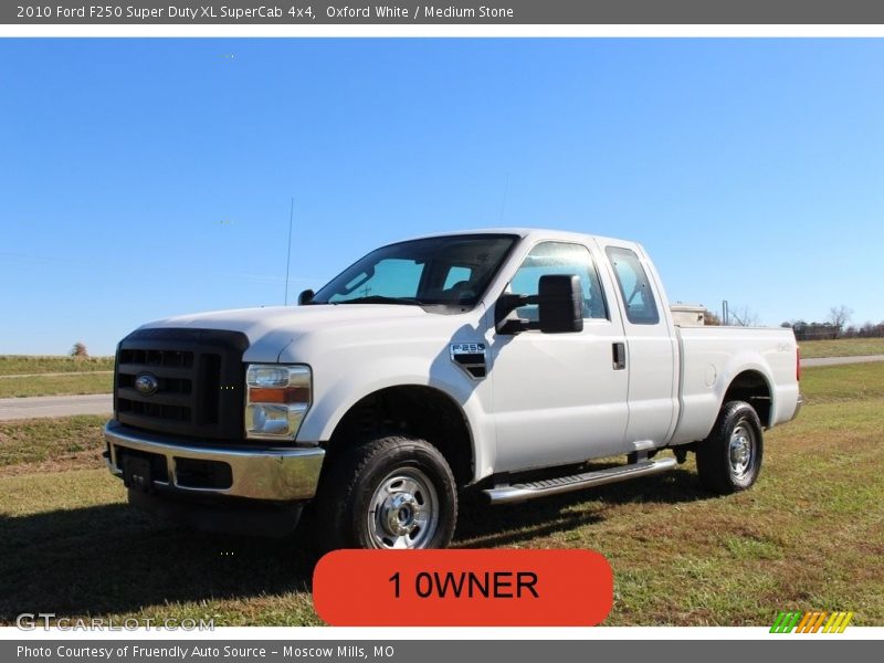 Oxford White / Medium Stone 2010 Ford F250 Super Duty XL SuperCab 4x4