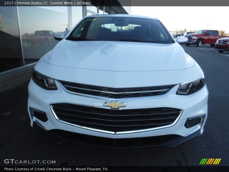 Summit White / Jet Black 2017 Chevrolet Malibu LT