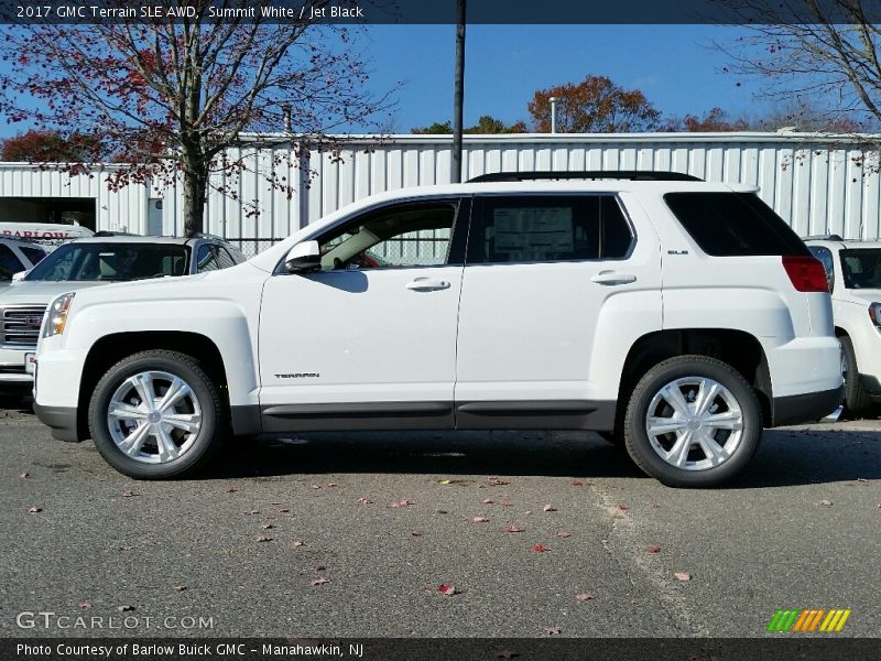 Summit White / Jet Black 2017 GMC Terrain SLE AWD