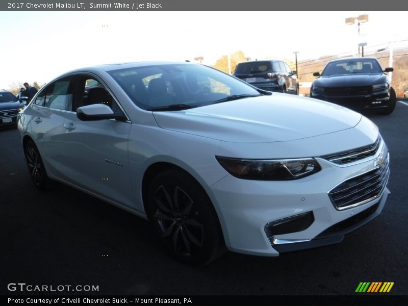 Summit White / Jet Black 2017 Chevrolet Malibu LT