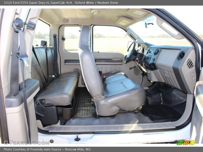 Oxford White / Medium Stone 2010 Ford F250 Super Duty XL SuperCab 4x4