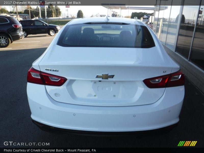 Summit White / Jet Black 2017 Chevrolet Malibu LT