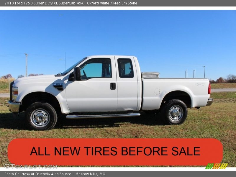 Oxford White / Medium Stone 2010 Ford F250 Super Duty XL SuperCab 4x4