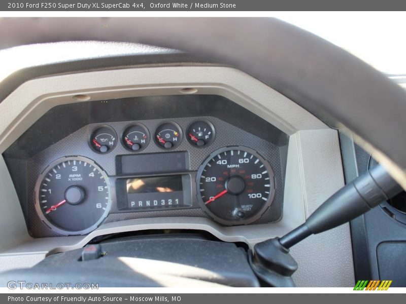 Oxford White / Medium Stone 2010 Ford F250 Super Duty XL SuperCab 4x4