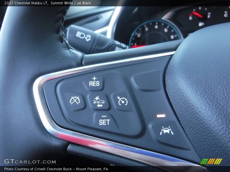 Summit White / Jet Black 2017 Chevrolet Malibu LT