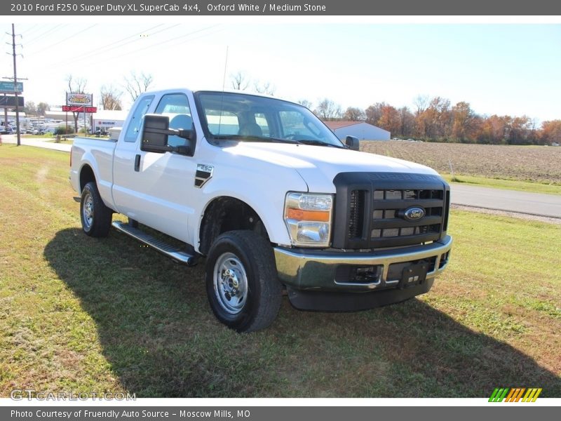Oxford White / Medium Stone 2010 Ford F250 Super Duty XL SuperCab 4x4