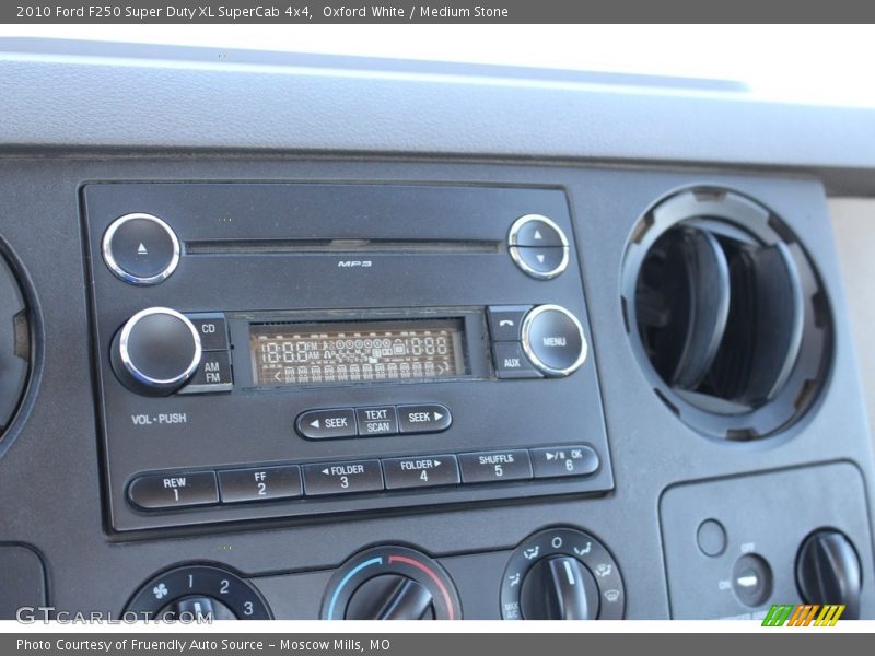Oxford White / Medium Stone 2010 Ford F250 Super Duty XL SuperCab 4x4