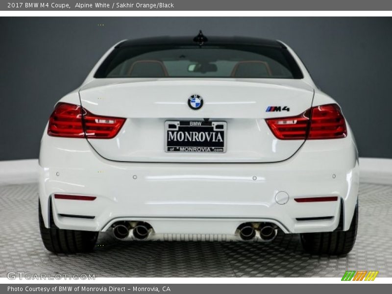 Alpine White / Sakhir Orange/Black 2017 BMW M4 Coupe