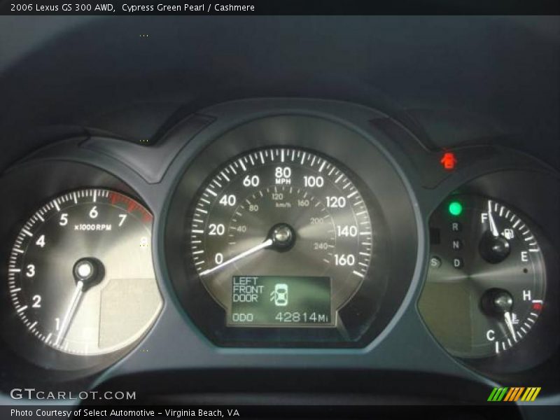 Cypress Green Pearl / Cashmere 2006 Lexus GS 300 AWD