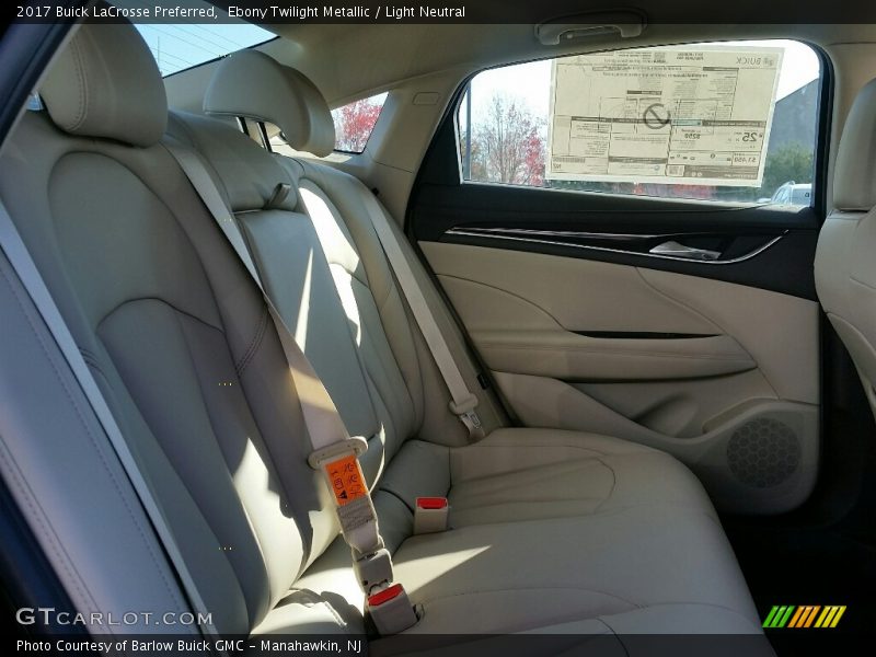 Rear Seat of 2017 LaCrosse Preferred