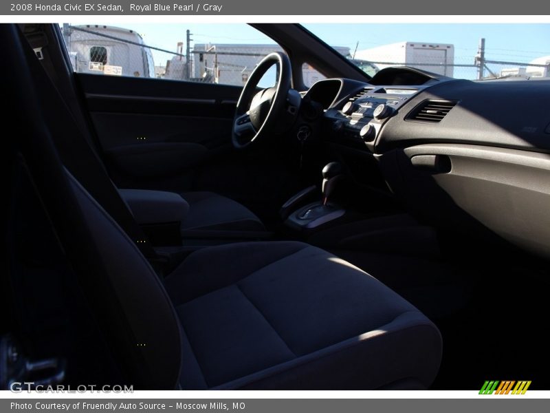 Royal Blue Pearl / Gray 2008 Honda Civic EX Sedan