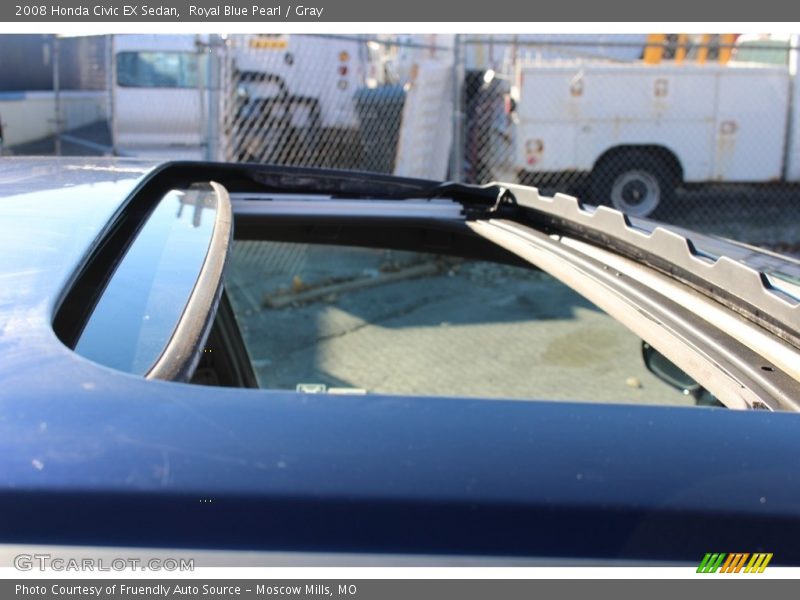 Royal Blue Pearl / Gray 2008 Honda Civic EX Sedan
