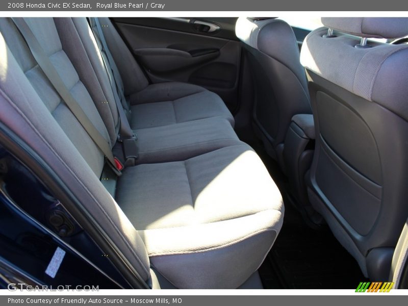 Royal Blue Pearl / Gray 2008 Honda Civic EX Sedan