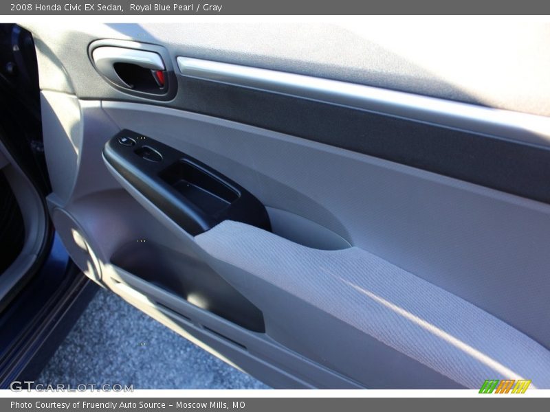 Royal Blue Pearl / Gray 2008 Honda Civic EX Sedan