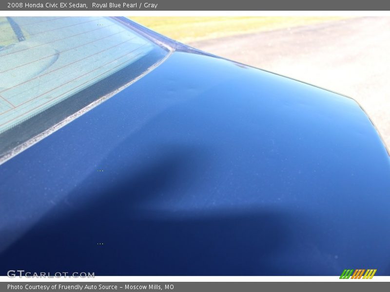 Royal Blue Pearl / Gray 2008 Honda Civic EX Sedan