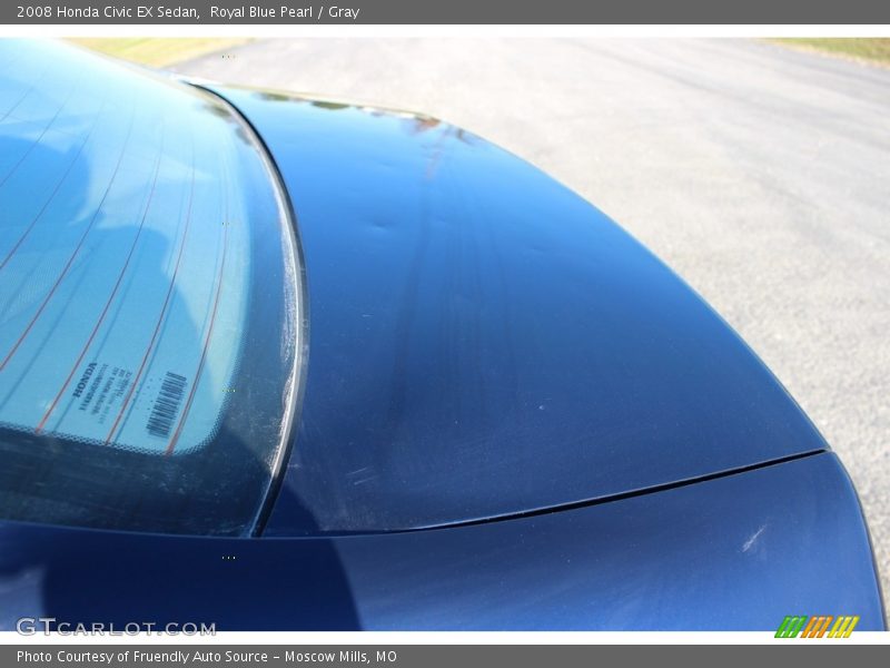 Royal Blue Pearl / Gray 2008 Honda Civic EX Sedan