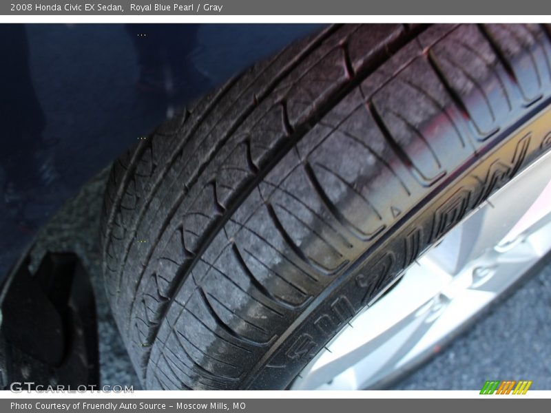Royal Blue Pearl / Gray 2008 Honda Civic EX Sedan