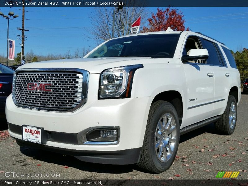 White Frost Tricoat / Cocoa/­Shale 2017 GMC Yukon Denali 4WD