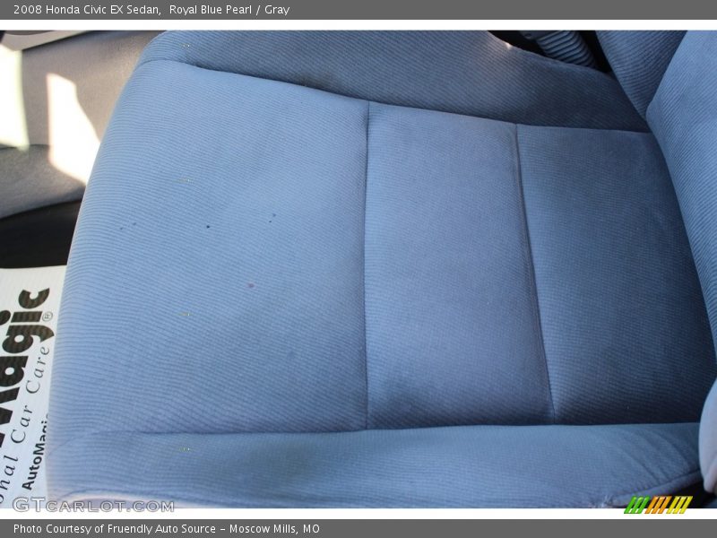 Royal Blue Pearl / Gray 2008 Honda Civic EX Sedan