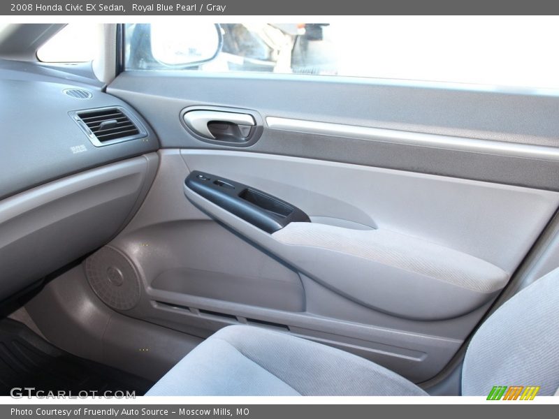 Royal Blue Pearl / Gray 2008 Honda Civic EX Sedan
