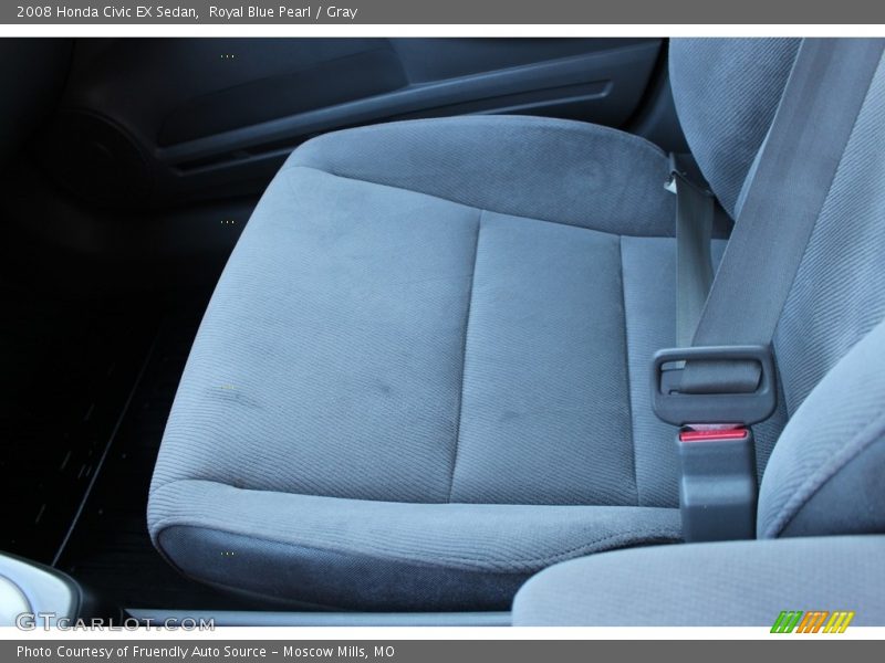Royal Blue Pearl / Gray 2008 Honda Civic EX Sedan