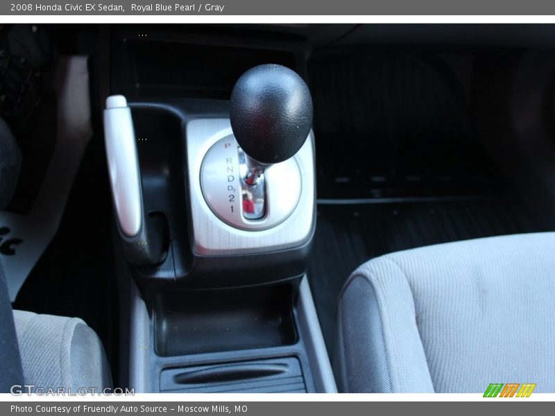 Royal Blue Pearl / Gray 2008 Honda Civic EX Sedan