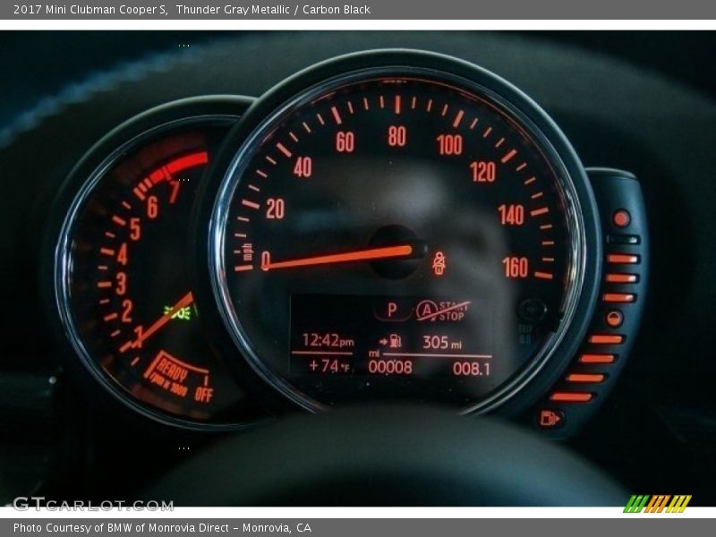 Thunder Gray Metallic / Carbon Black 2017 Mini Clubman Cooper S