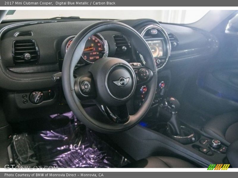 Digital Blue Metallic / Carbon Black 2017 Mini Clubman Cooper