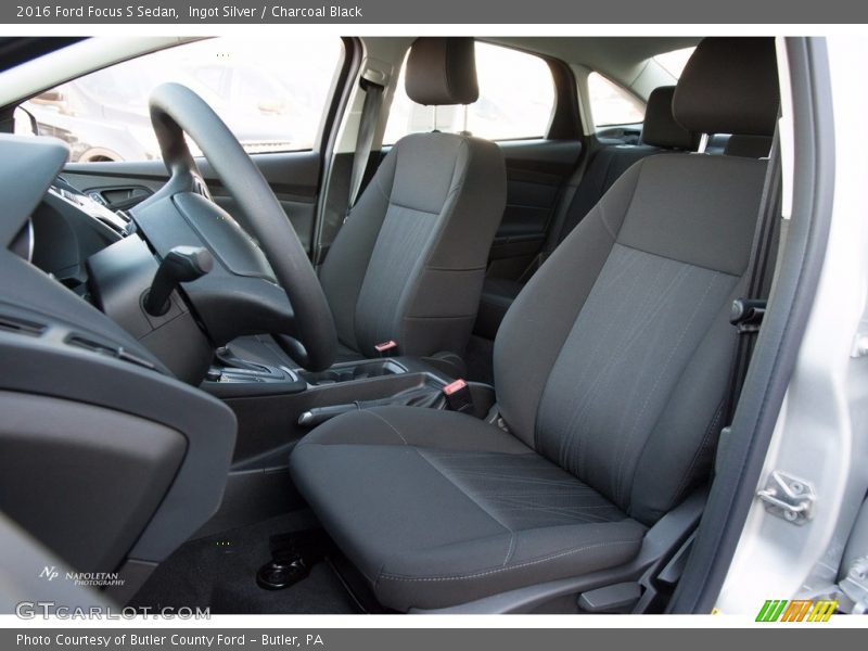 Ingot Silver / Charcoal Black 2016 Ford Focus S Sedan