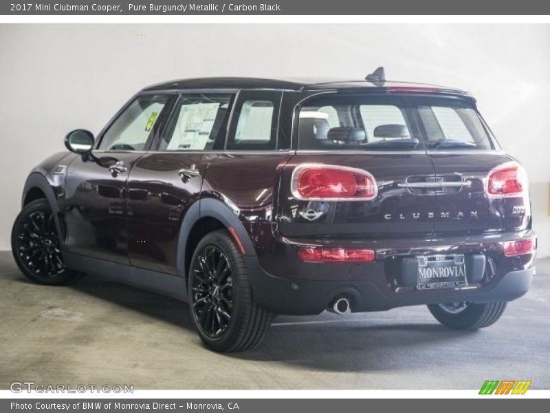 Pure Burgundy Metallic / Carbon Black 2017 Mini Clubman Cooper