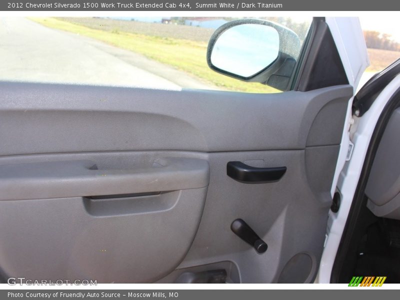 Summit White / Dark Titanium 2012 Chevrolet Silverado 1500 Work Truck Extended Cab 4x4