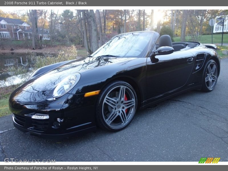 Black / Black 2008 Porsche 911 Turbo Cabriolet