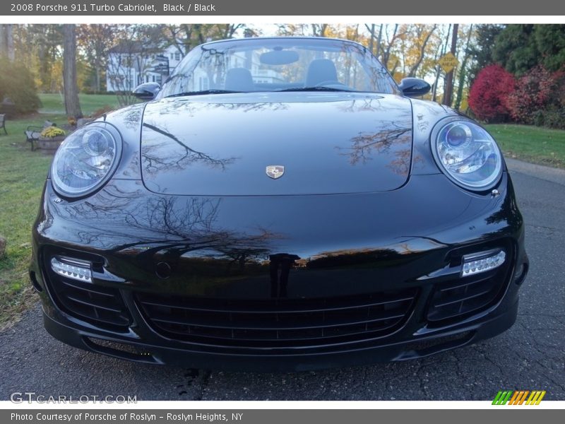 Black / Black 2008 Porsche 911 Turbo Cabriolet
