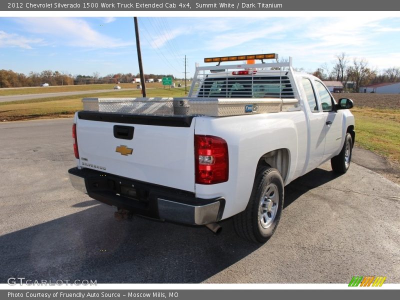 Summit White / Dark Titanium 2012 Chevrolet Silverado 1500 Work Truck Extended Cab 4x4