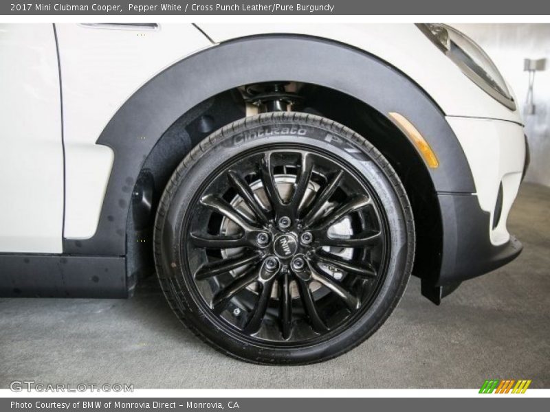 Pepper White / Cross Punch Leather/Pure Burgundy 2017 Mini Clubman Cooper