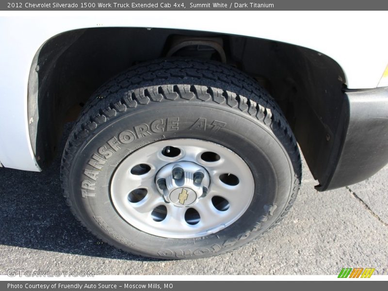 Summit White / Dark Titanium 2012 Chevrolet Silverado 1500 Work Truck Extended Cab 4x4