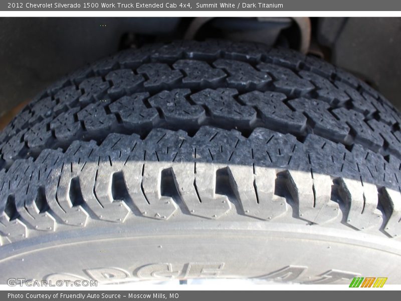 Summit White / Dark Titanium 2012 Chevrolet Silverado 1500 Work Truck Extended Cab 4x4
