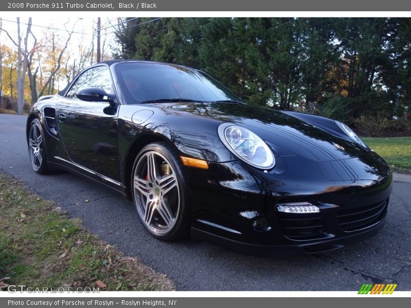 Black / Black 2008 Porsche 911 Turbo Cabriolet