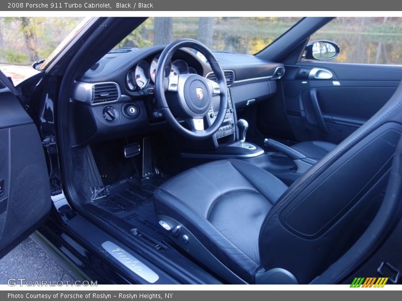 Black / Black 2008 Porsche 911 Turbo Cabriolet