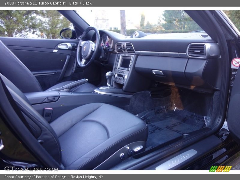 Black / Black 2008 Porsche 911 Turbo Cabriolet