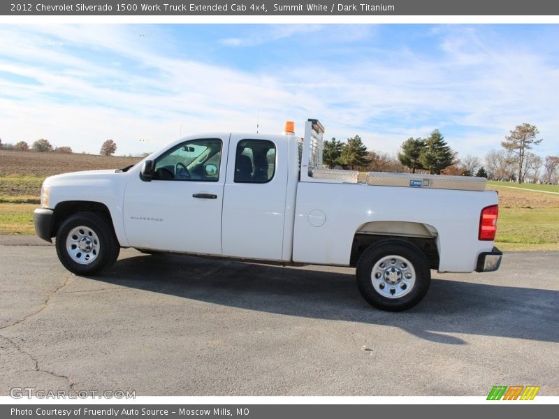 Summit White / Dark Titanium 2012 Chevrolet Silverado 1500 Work Truck Extended Cab 4x4