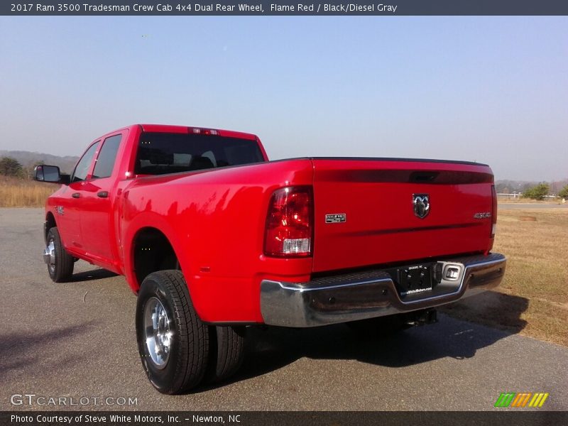 Flame Red / Black/Diesel Gray 2017 Ram 3500 Tradesman Crew Cab 4x4 Dual Rear Wheel
