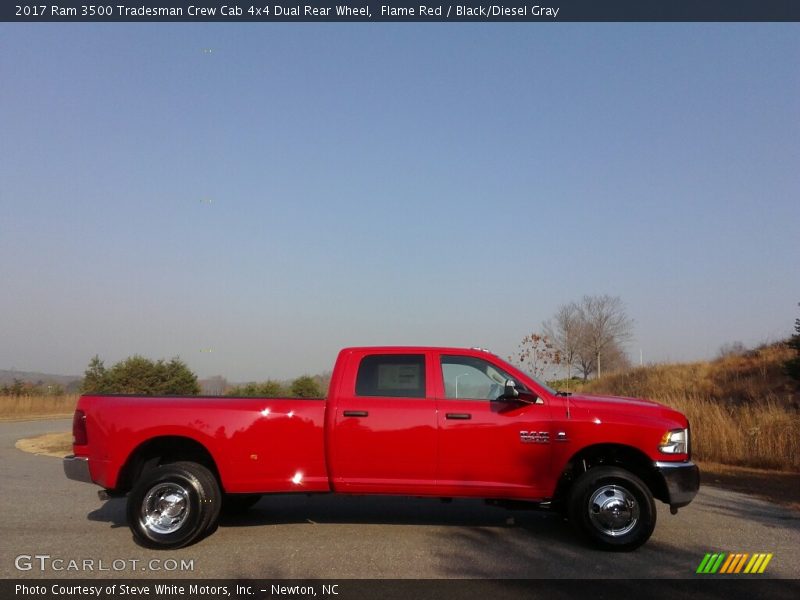 Flame Red / Black/Diesel Gray 2017 Ram 3500 Tradesman Crew Cab 4x4 Dual Rear Wheel