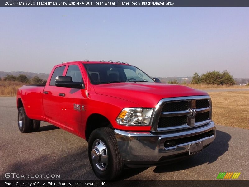 Flame Red / Black/Diesel Gray 2017 Ram 3500 Tradesman Crew Cab 4x4 Dual Rear Wheel